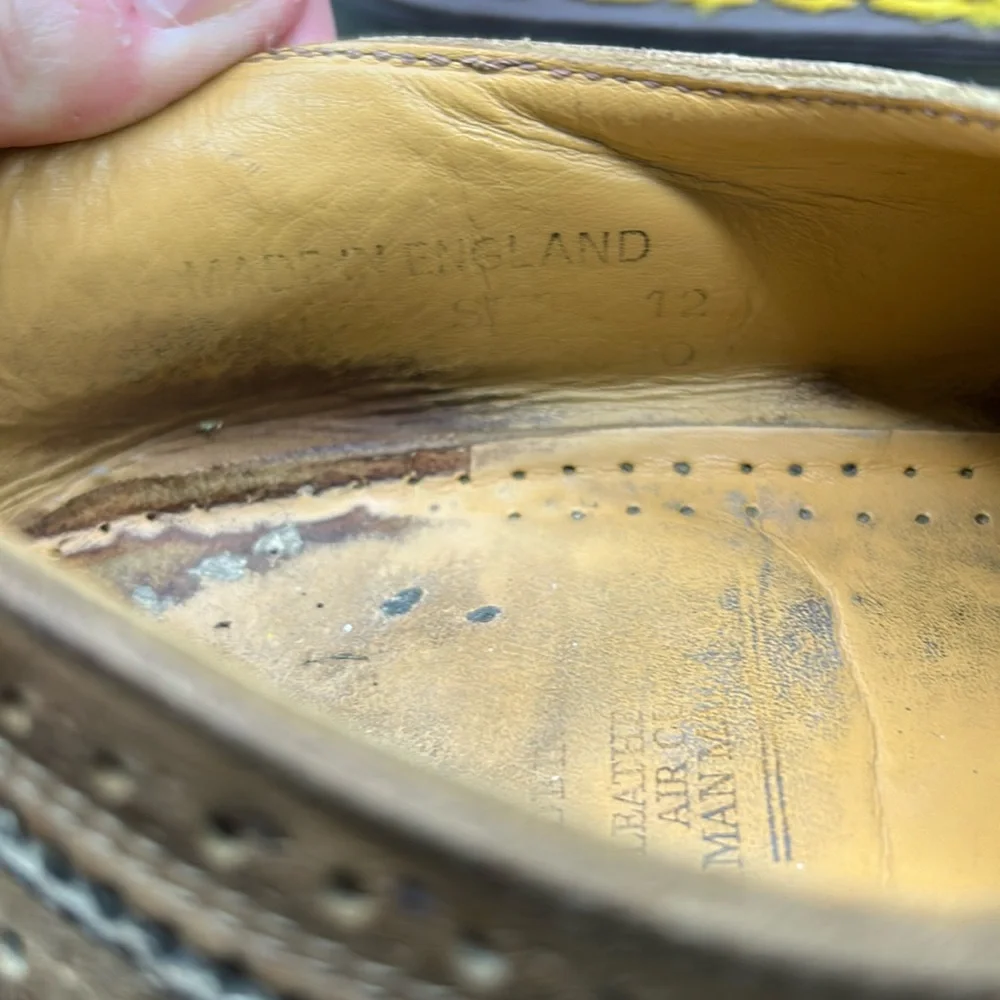 Vintage Doc Dr Martens Mens Wingtips Oxfords US sz 12